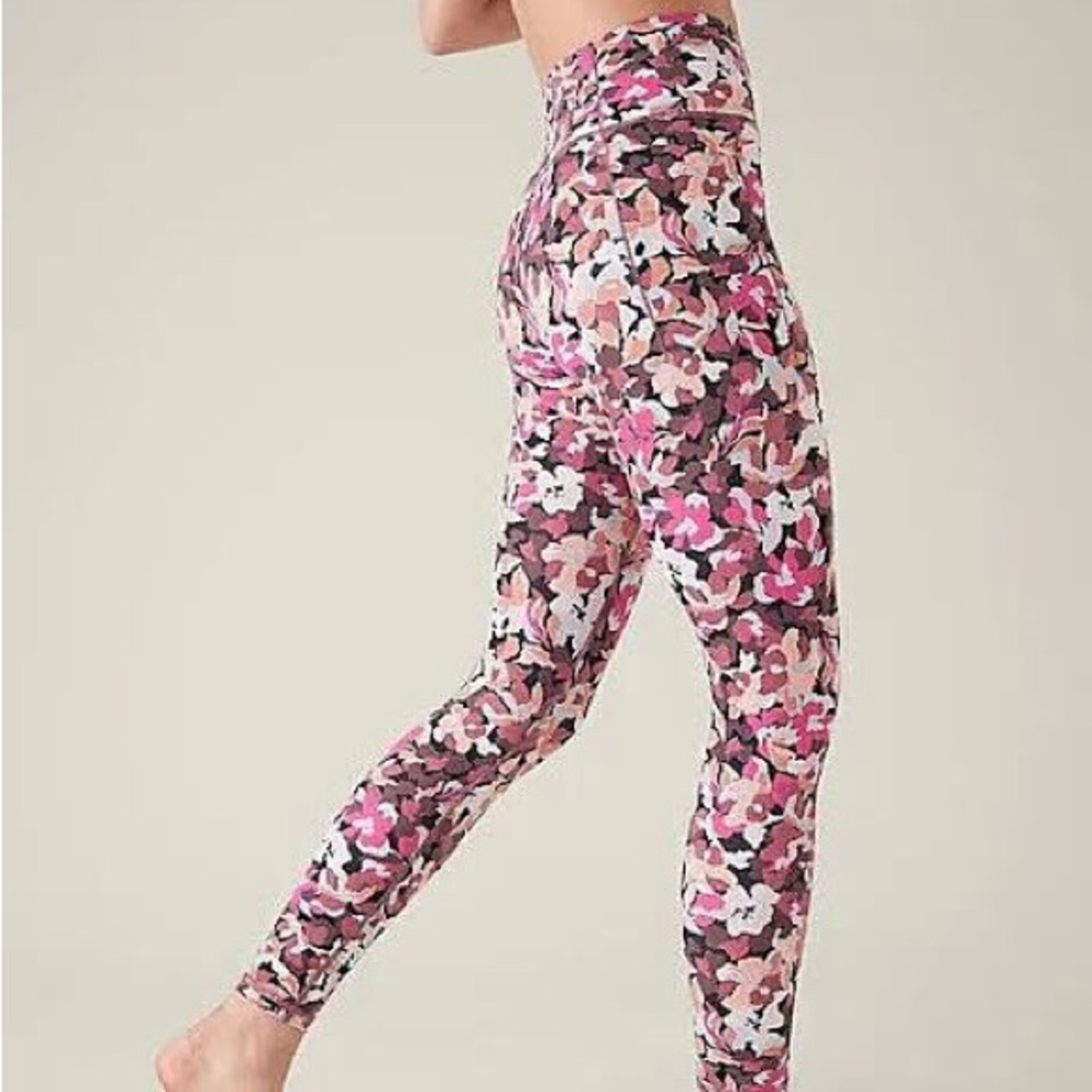 Athleta Pink Camo Leggings - Picture 6 of 7